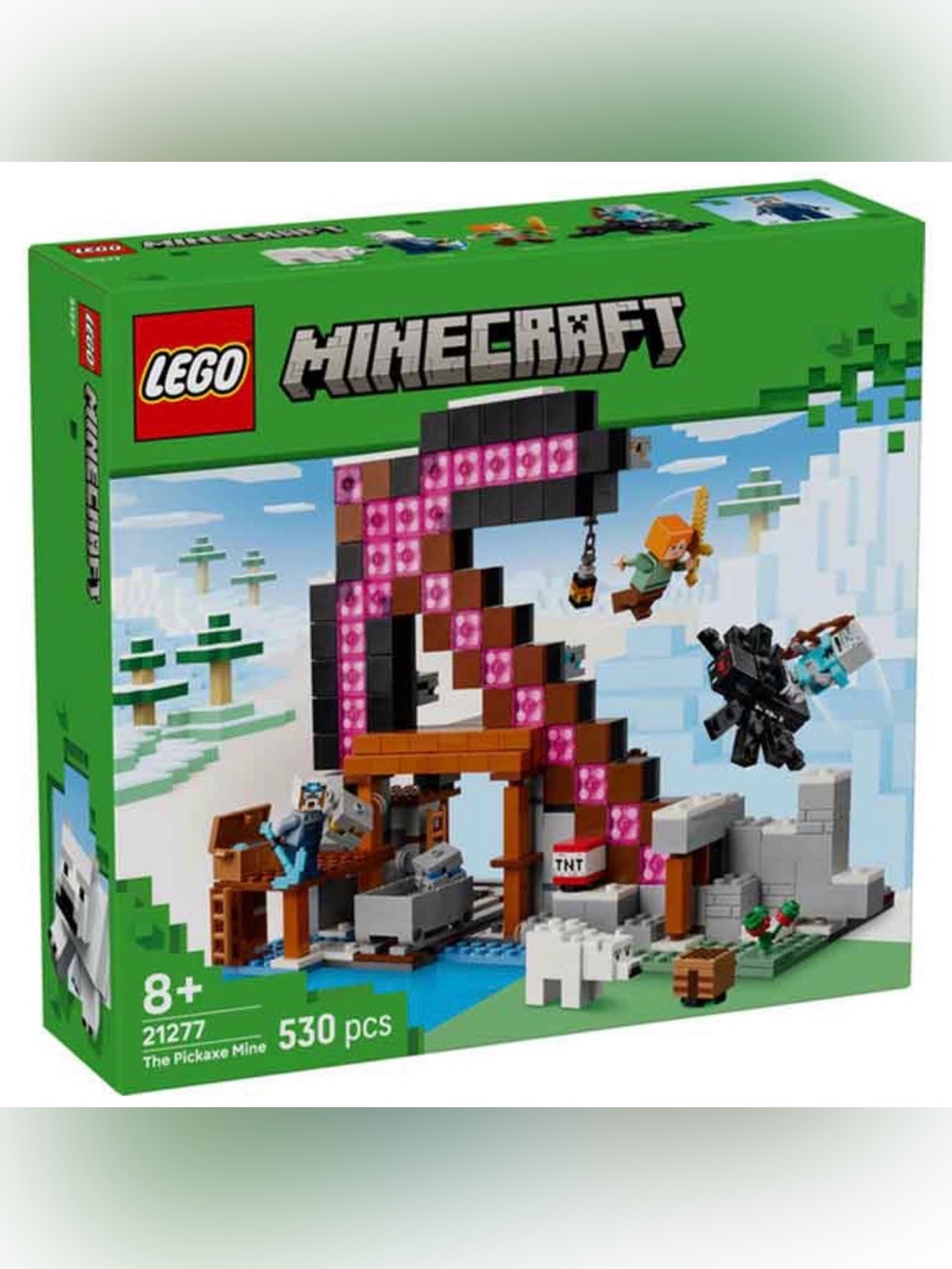 LEGO Minecraft Pickaxe Mine Set - Pink, Brown, Black / NEW IN BOX